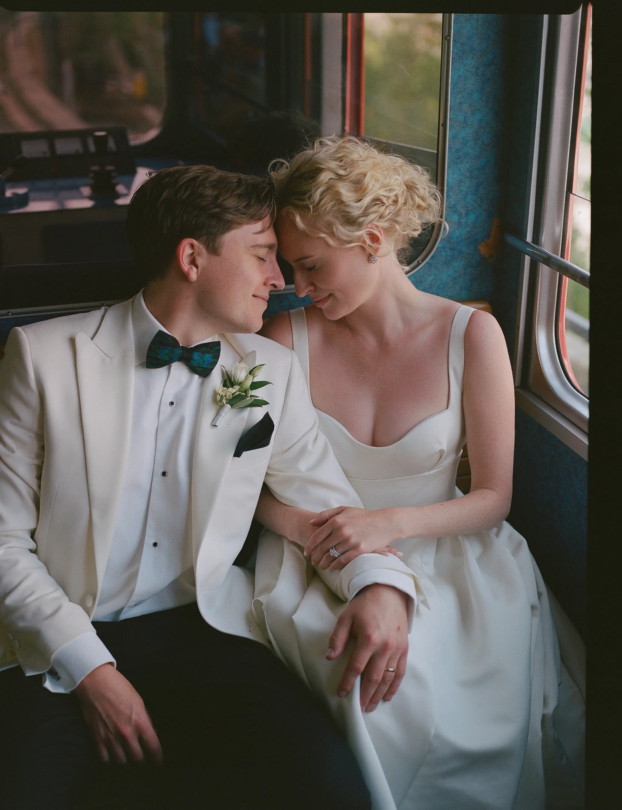 Georgia & James France Chamonix mountains wedding couple