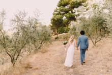 olive grove Gordes elopement