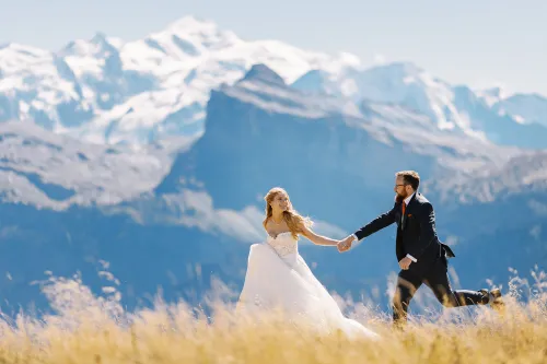 Destination wedding French alps French wedding planners haute wedding