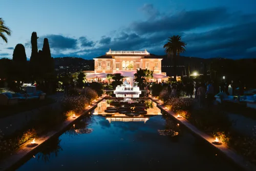 villa Ephrussi night shot French Riviera