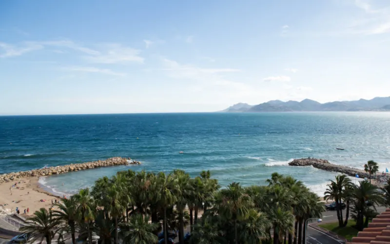 beach view French Riviera 