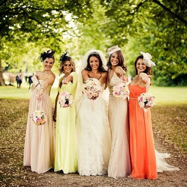 bride and bridesmaids springtime wedding tips